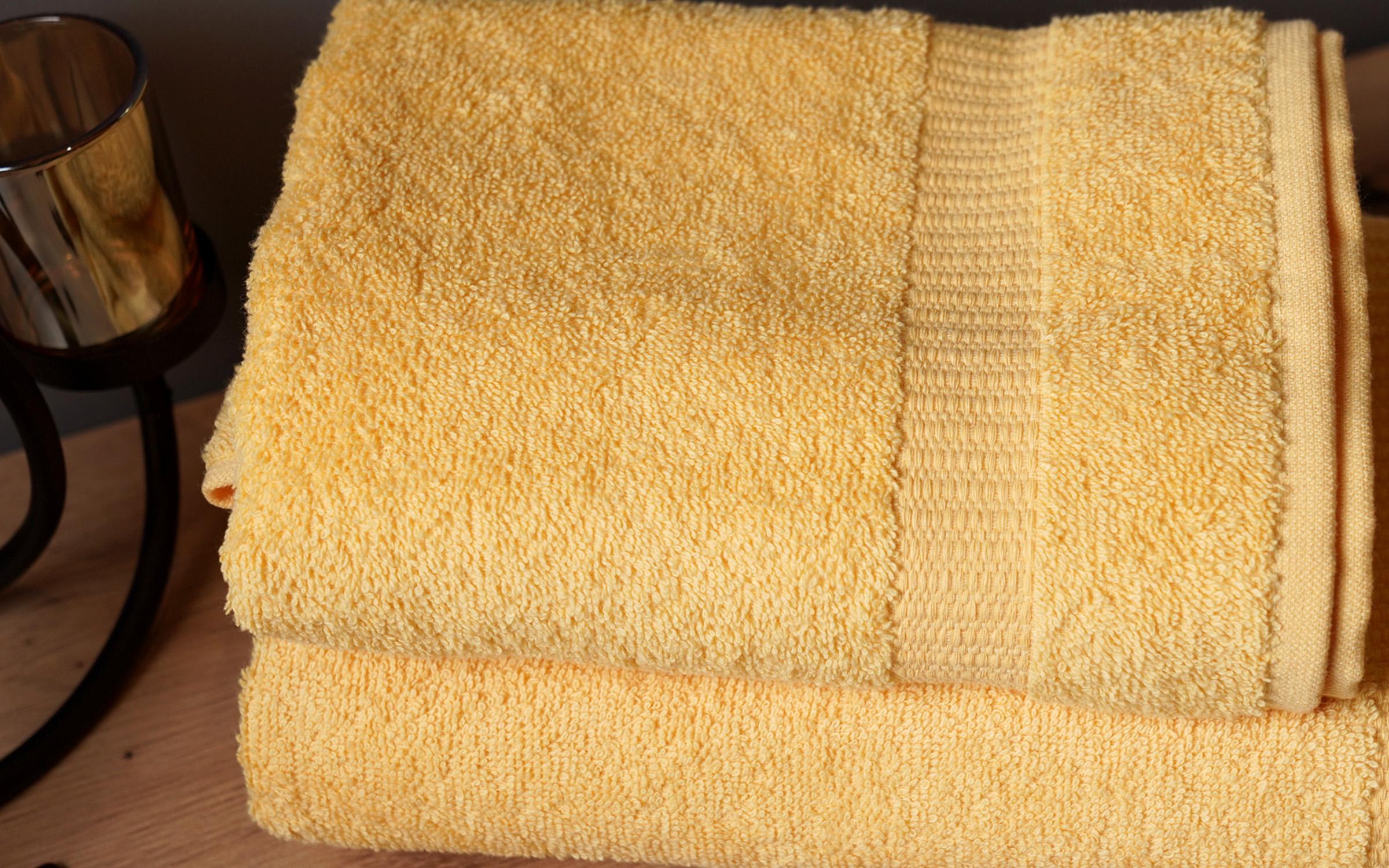 Towel, yellow, 50/90  3